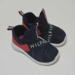 Tomy Hilfiger Baby Toddler Boy Girl Slip On Shoes Size 5 Red Blue